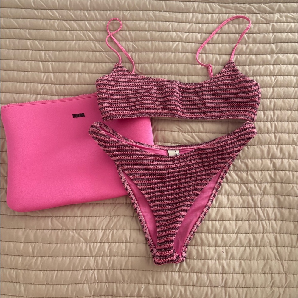 Triangl Swimwear Pink Bikini Set